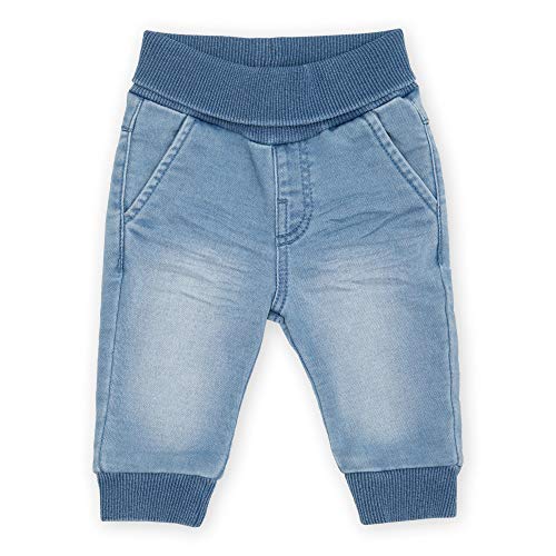 Sigikid Baby - Mädchen Sigikid Baby Piger Sweat Denim med Sigikid-klips, størrelse 062 098 Jeans, Hellblau, 74 EU