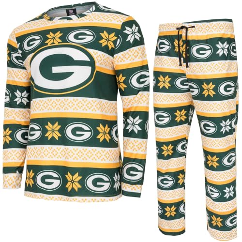 FOCO NFL Winter Xmas Pyjama Schlafanzug Green Bay Packers - XL