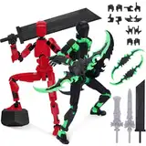 PKKP T13 Action Figure, T13 Action Figures Bereits montiert, 3D-Druck von Beweglichen Figuren mit Mehreren Gelenken, Roboter-Actionfigur, Geschenke Desktop-Dekorationen (2Pcs-a)