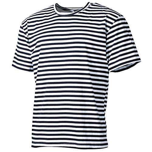 MFH Russisches Marine T-Shirt halbarm (Blau-Weiß) (XXXL)