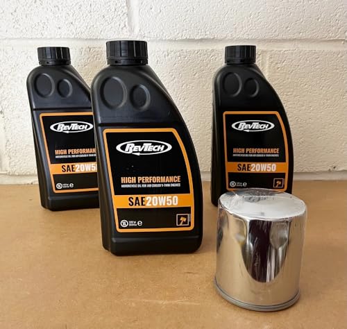 RevTech Ölwechsel-Service Kit Harley Twin Cam (bis 1999) - Chrom Magnetölfilter