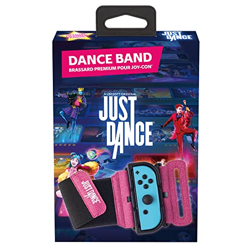 Subsonic Offizielles Just Dance 2023 – Dance Band – JoyCon Controller-Armband, verstellbares elastisches Armband mit Steckplatz für Nintendo Switch Joy-Cons