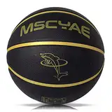 Basketball Größe 5 für Kinder - Mini Basketball Größe 3 für Jugend Kinderhände - Outdoor Gummi Schwarz