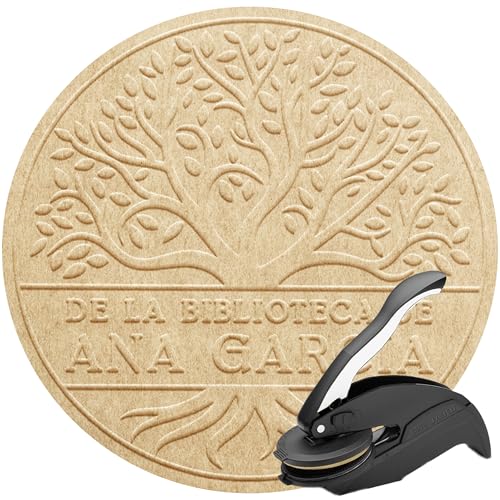 Prägestempel Personalisiert Stamp by Me | Book Embosser Personalisiert | Buchpräger Personalisiert | Book Stamp Ex Libris Selbstfärbend, Personalisierbar