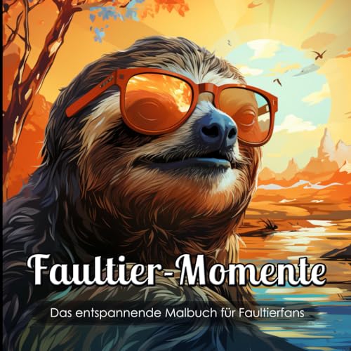 Faultier-Momente: Das Faultier-Malbuch für Erwachsene und Teenager mit Sprüchen zum Stressabbau im Alltag / Entspannung / Achtsamkeit