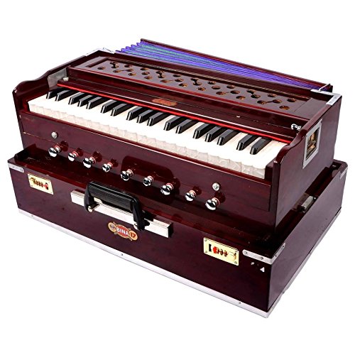 2018 Original Bina-indischen tragbar 9-stopper Teak Harmonium + Tasche