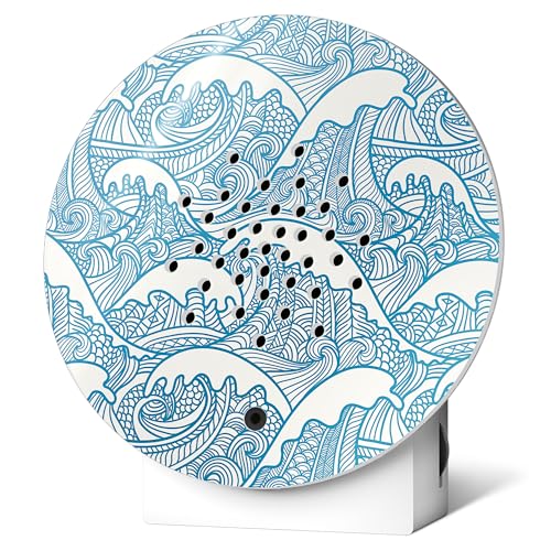 RELAXOUND ORIGINAL Oceanbox – Moderne Naturgeräusche Box – Entspannende Meeres-Atmo – Bewegungsmelder mit Sound – Naturgeräusche Soundbox (Azure Sea Art, Design)