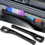 2 Stück Aufbewahrungsbox für Autositze,Car Seat Gap Filler organizer,Autositz Gap Aufbewahrungsbox,Universal Autositz Lückenfüller,für Kleinigkeiten,Verhinderung des Herabfallens von Gegenständen