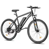 Touroll U1 E-Bikes, 26"/29" E Bike Herren Damen mit Abnehmbarer 36V 13Ah Akku, 250W Motor MTB, E-Mountainbike mit Profi 21-Gang, Elektrofahrrad Ausdauer 55-100KM, CST Off-Road-Reifen (26'')