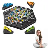 Triggle Game,Dreieck Schach,Triggle Brettspiel,Chain Triangle Game,Dreiecksschach,Lustiges Ketten-dreieck-Spiel,Triggle Game Gummiband,Ketten Dreieck Spiel