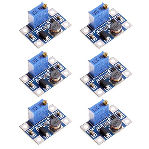 DC-DC Step Up Wandler SX1308 Einstellbar Boost Converter 2V-24V bis 2V-28V LAOMAO 2A Spannungsregler Netzteil(Pack of 6)