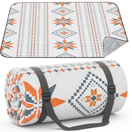 HUTHIM Picknickdecke 300x300 cm Wasserdicht Maschinenwaschbar: Stranddecke Sandfrei Outdoor Decke Waschbar Faltbar Strandmatte mit Tragegurt - perfekt für Strand, Camping & Picknick (6-8 Personen)