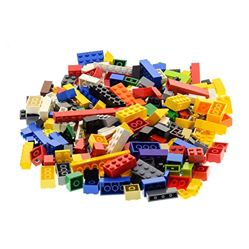 200 Lego System Basic Bau Steine Teile Kiloware bunt gemischt z.B. rot gelb blau grün weiß orange schwarz grau