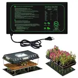 GAOUTO Heizmatte Pflanzen 21W, 25 × 52.5 cm Wärmematte für Sämling Germination, Wärmematte Pflanzen Zimmergewächshaus Wärmematte für Germination und Temperatur-Regulierung, Schnelle Erwärmung