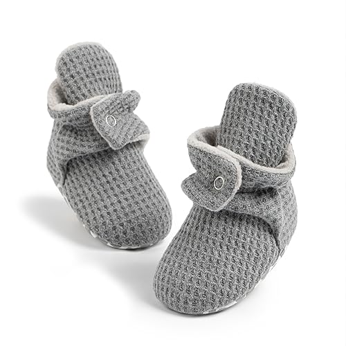 CENCIRILY Neugeborene Jungen Mädchen Stiefel Baby Winterschuhe Weiche Sohle Fleece Socke Krabbelschuhe mit rutschfestem