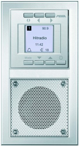 Honeywell Home Peha D 20.485.70 Radio Unterputz-Radio im Aura-Design, silber