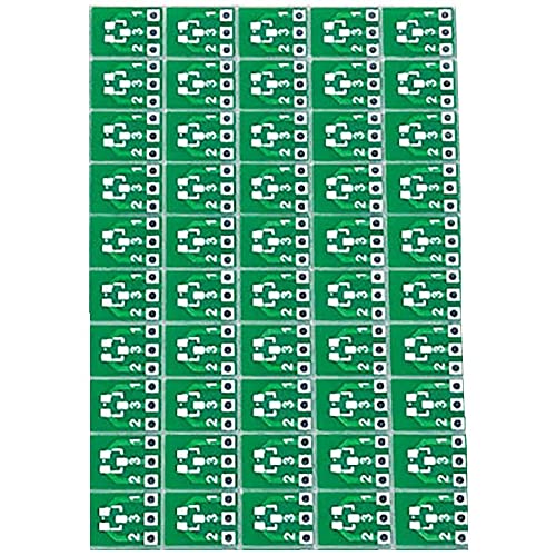 Echwave 50 Stück SOT23 SOT23-3 Schelle SIP3 Doppelseitig SMD Schelle DIP SIP3 Adapter Konverter Zehenblatt SOT SIP IC Buchse Drucken DIY Kit