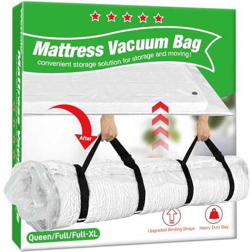 Vakuumbeutel für Matratzen 200x240cm Vakuumversiegelte Beutel für Umzug Und Lagerung von Matratzen Wasserdicht Matratzenschutz Kompression platzsparer matratzenhülle mit Riemen