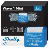 Shelly Wave 1 Mini | Z-wave Smart Schalter Relais | 1 Kanal 8 A mit Potentialfreie Kontakte | Lichtschalter und Garagentoröffner | Geringer Stromverbrauch | Z-Wave-Gateway erforderlich