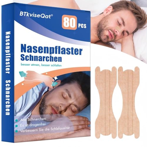 Nasenpflaster Schnarchstopper Nasenpflaster Schnarchen Nose Strips Anti Schnarch Nasenstrips Besser Atmen Nasenspreizer Nasal Strips Effektive Hilfsmittel Gegen Schnarchen Besser Schlafen (80 Stück)