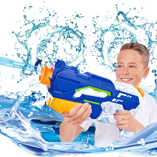 Wasserpistole 1200ml Mit Großer Reichweite Wasserspritzpistole 10-11 Meter Water Gun Garten für Kinder und Erwachsene.