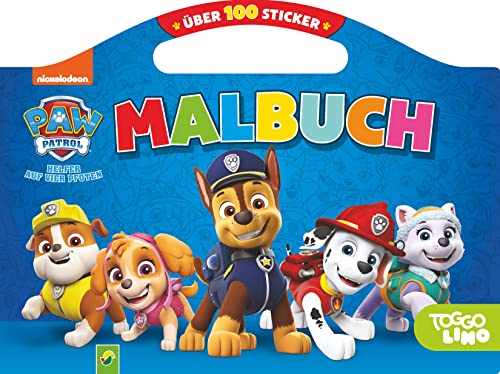 PAW Patrol Malbuch mit über 100 Stickern: Das tolle Stickerbuch | Malbuch für alle Paw Patrol Fans ab 4 Jahren