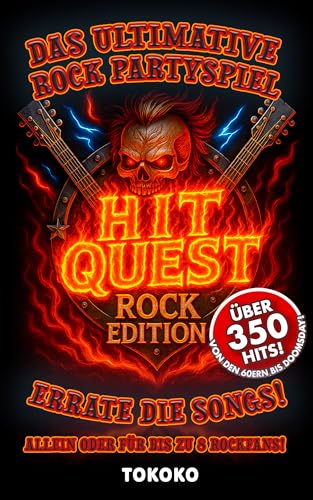 Hit Quest Rock Edition – Musik-Partyspiel mit 350 Rock-Hits zum Erraten per QR-Code : Rock-, Metal- & Indie-Hits | Für Erwachsene & Familien | Perfekt ... (Hit Quest – Die Musikspiel-Reihe 2)