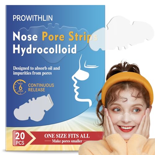 20 Stück Mitesserentferner Stripes - Hydrokolloid Pore Strips, Effektive Nasenstrips Mitesser zur Tiefenreinigung und Porenverkleinerung, Geeignet für Alle Hauttypen (Frauen und Männer)