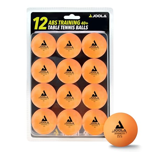 JOOLA 44255 Tischtennis-Bälle Training 40mm, Orange 12er Blister Pack