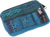 GURU SHOP Ethno Patchwork Portemonnaie, Geldbeutel, Mäppchen - Blau, Unisex - Erwachsene, Baumwolle, 11x16x1 cm