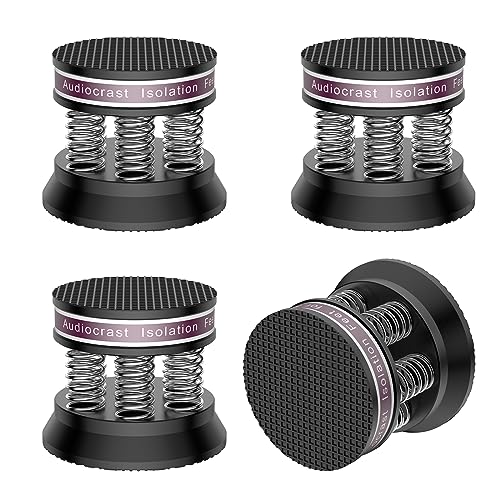 Brollitest 4 Stück HiFi Absorber Füße,Feder High End Lautsprecher Füße 38.5mm×43mm Dämpfer Shock Absorber für Lautsprecher,subwoofer füße