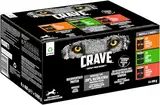 Crave Adult Hundenassfutter in Pastete, 6 Dosen, 6x400g – Hundefutter nass in 3 verschiedenen Varietäten hergestellt mit 100 Prozent natürlichem Protein ohne Zusatz von Getreide