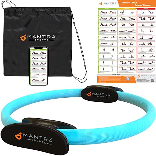 MANTRA SPORTS Pilates Ring Fit Fitness Ring Beckenbodentrainer für Frau & Männer, Beckenboden Trainingsgerät für zuhause, Beinpresse Hüfttrainer Beintrainer Oberschenkeltrainer Sportgeräte zuhause