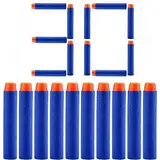 TNSRAY 30 Stück Nerf Darts Nerf Munition Pfeile Saugnapf Dart Bullets Refill Darts Foam Pfeile, Schaumstoffpfeile für Nerf N-Strike Elite Series Blasters Spielzeugpistole, 7,2 cm, Blau