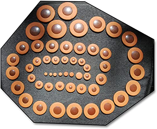 53 Polster Soundman® Universal Polsterset Tenorsaxophon Tenor-Saxophon Leather Pads Saxophonpolster Tenor Saxophone Set Werkstatt Reparatur Wartung Resonatoren aus Kunststoff 53 Stück