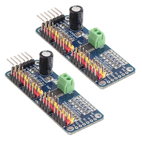 Hailege 2pcs PCA9685 16 Kanal IIC I2C 12-Bit PWM Servomotor Antriebsmodul Robort