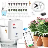 MOOKLIN ROAM WIFI Automatisches Bewässerungssystem, Tropfbewässerungsset Gesteuert über APP, Gartenbewässerungssystem Auto/Manuell/Smart Mode für Topfpflanzen Balkon Flower Kübelpflanzen