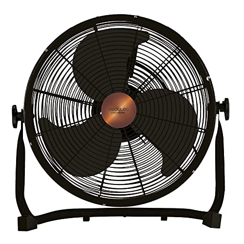 Cecotec Industrieller Ventilator EnergySilence 3000 Pro, 90W, 3 Flügel, 40cm Durchmesser, Kupfermotor, 3 Geschwindigkeiten, Metallfinish, Elegantes Design, Maximale Sicherheit, Stabiler Standfuß