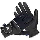 EQUESTRIAN QUEEN Reithandschuhe Damen Winter – Touchscreen Reithandschuhe mit Silikon Grip & Glitzer – Stylische Reithandschuhe Kinder & Mädchen – Warm & Elastisch für Reitsport (Schwarz, S)