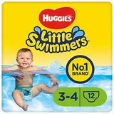 Huggies Little Swimmers Einweg-Schwimmwindeln für Babys und Kinder, Größe 3-4 (7-15 kg), 12 Bade-Windeln, Unisex