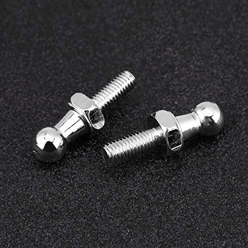 Kugelzapfen 10mm M6 ， Qiilu Kugelkopf Kugelzapfen Universal Kugelbolzen Kugelkopf M6 2 Stück