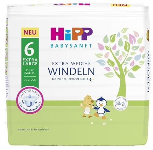 HiPP Babysanft Windeln Extra Large 6 Einzel