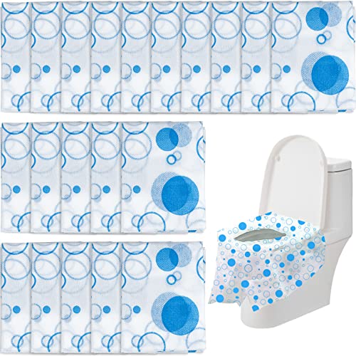 20 Stück Toilette Auflage Toilettenauflage Einweg 65x60cm Einzeln Verpackt Ideal für Reisen,öffentliche Toiletten und für Einkaufszentren, Krankenhaus, Büro