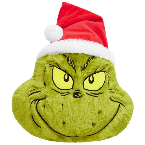 The Grinch 3D Kuschel Kissen, Deko Kissen, Weihnachtsdeko 52x34.5x10.5 cm