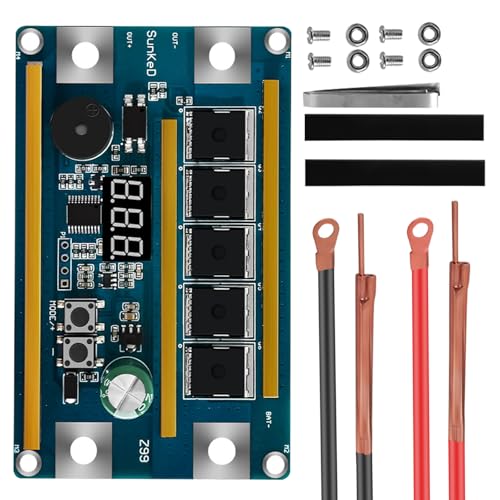 SPORWAY 12V Mini Akku Punktschweißgerät: Tragbares DIY Punktschweißgerät zum Schweißen von Nickelblech, Intelligente Digitalanzeige Akku Punktschweißgerät für Lithium Batterie und Blei Säure Batterie