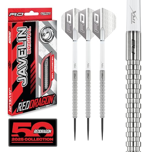 RED DRAGON Darts – Javelin Series 22g - 85% Wolfram - Profi Dartpfeile Metallspitze Satz mit Flüge & Schäften