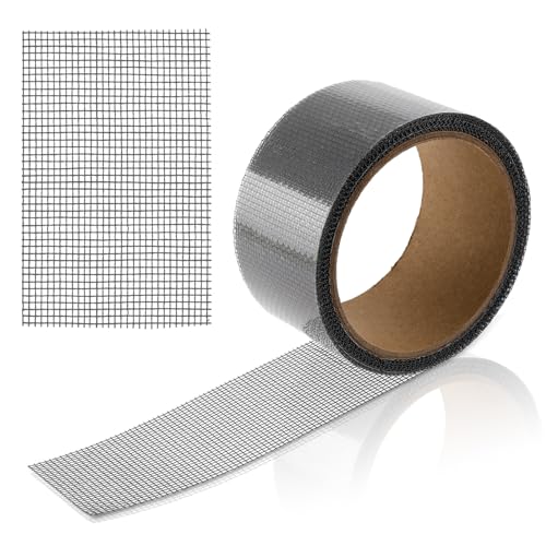 Andibro Fliegengitter Reparatur Set, 5cm X 5m Fliegengitter Fenster Reparaturband Stark Insektenschutzgitter Reparatur Klebeband Bildschirmband Patch Reparaturwerkzeug Für Mückennetz Fenster