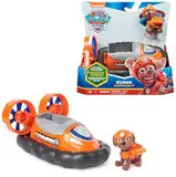 PAW PATROL, Luftkissenboot mit Zuma-Figur (Sustainable Basic Vehicle/Basis Fahrzeug), Spielzeug für Kinder ab 3 Jahren