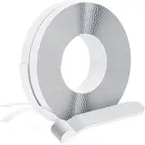 GAUDER Klettband für Fliegengitter aus Polyester (12 Meter) | Klettband selbstklebend extra stark für Mückennetz | Transparentes Befestigungsband für Fliegennetz & Insektengitter