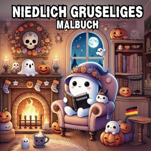 Niedlich Gruseliges Malbuch – Magie des Halloween: Fantasievolle Bilder zum Ausmalen für Halloween